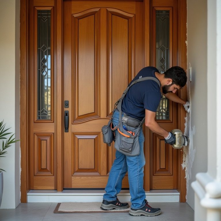 front door repair stages